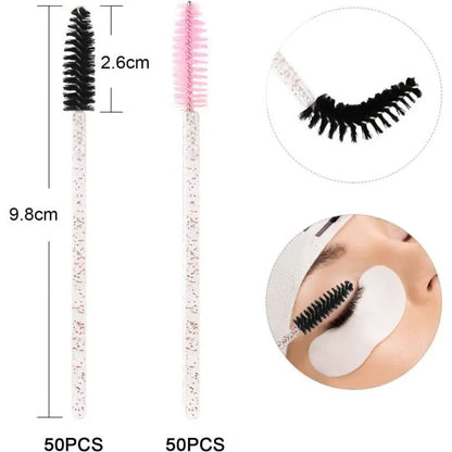 BrowLuxe – 50 Goupillon Précision pour Sourcils Parfaits