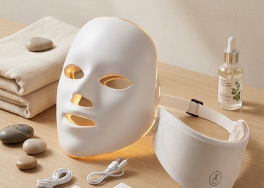Masque LED visage pourpoint de la peau et amélioration l'apparence du teint 