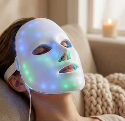 Utilisation d'un masque LED visage dans une routine de soin de la peau 